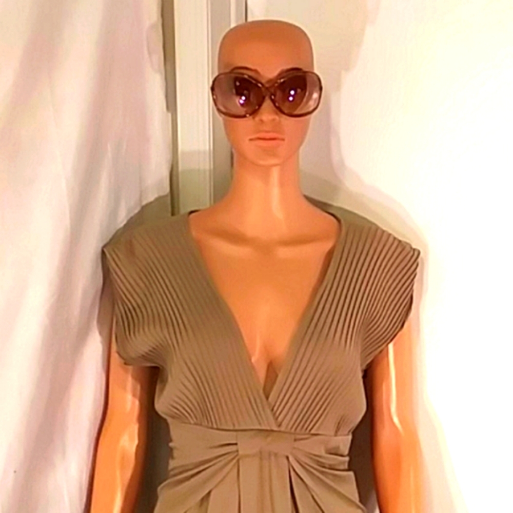 Beautiful Zara Collection Taupe Dress - image 4